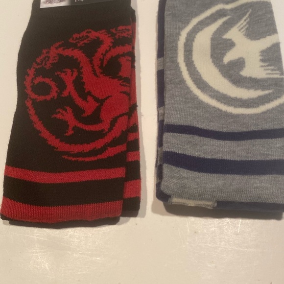 NWT Set of 2 Pairs of Game of Thrones Crew Socks - Picture 1 of 6